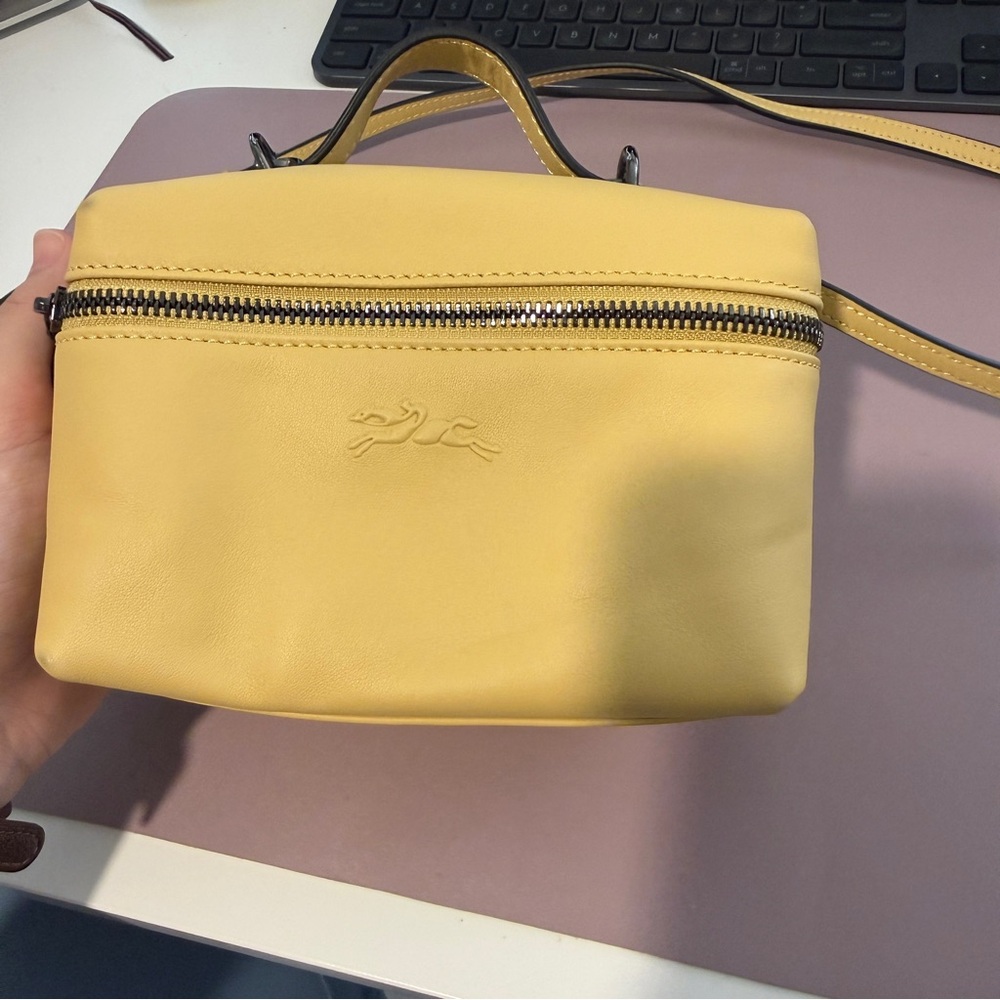 Longchamp Le Pliage Xtra XS Vanity Wheat - Leather